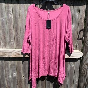Show Mall 3X (22W-24W) dusty rose dress. NWT!!
